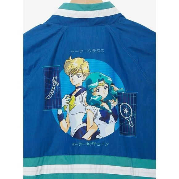 Pretty Guardian Sailor Moon Color Block Sailor Uranus & Neptune Windbreaker - Picture 4 of 11